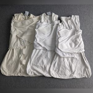 Lot of 3 white and off-white Halo sleep sacks
